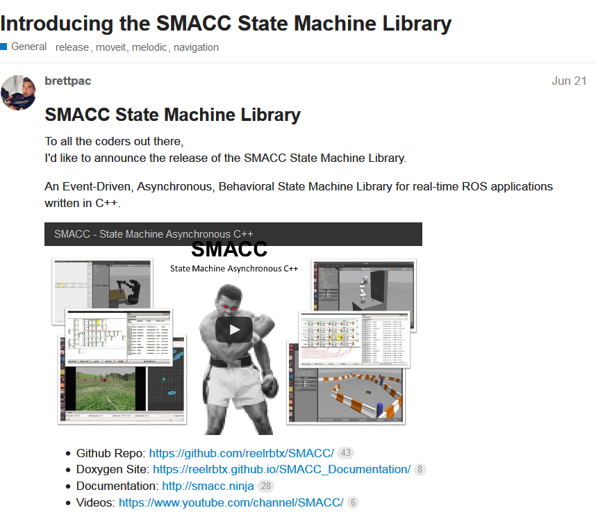 SMACC State Machine Library Announcement